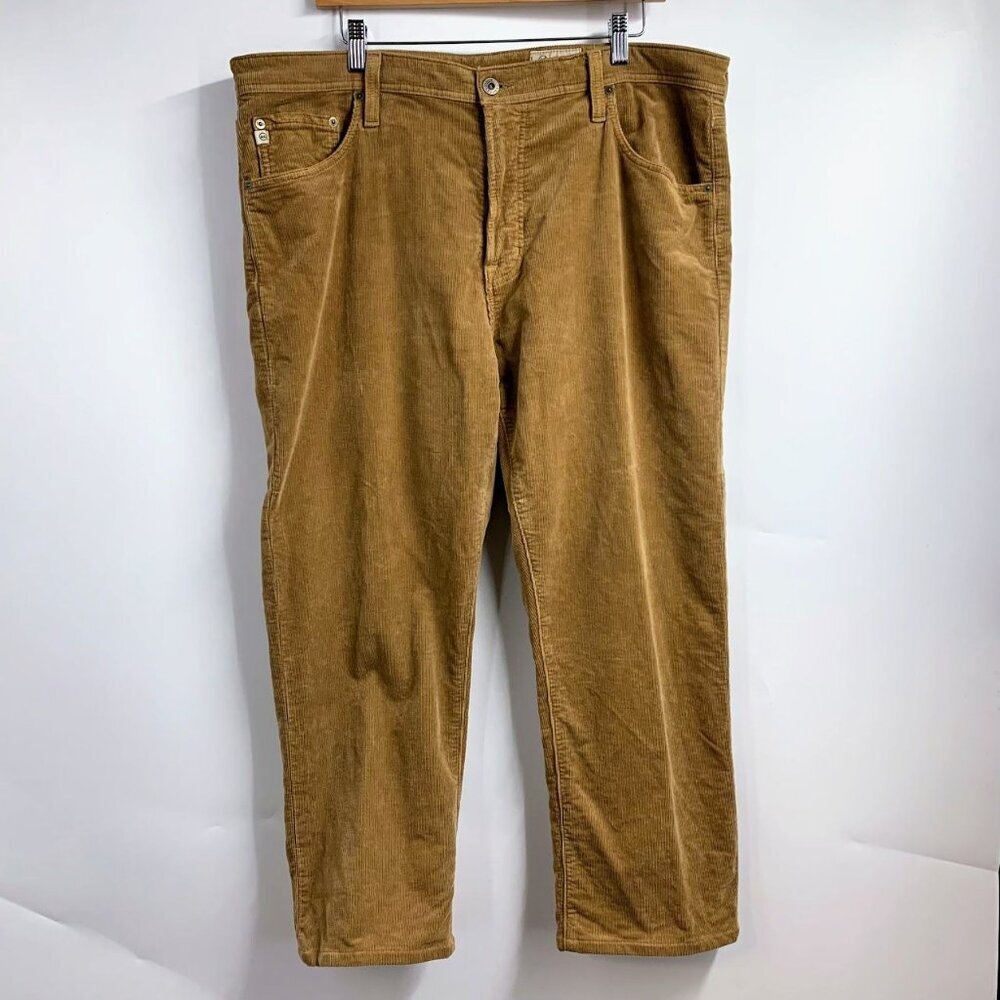 Adriano Goldschmied Men's Everett Slim Straight Cotton Corduroy‎ Size 38x25